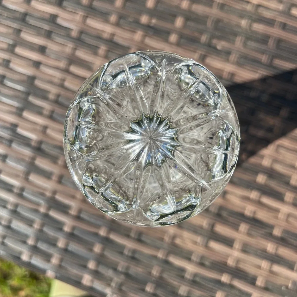 Vintage‎ Nachtmann Palais Lead Crystal Vase Made in Germany Scalloped Edge
